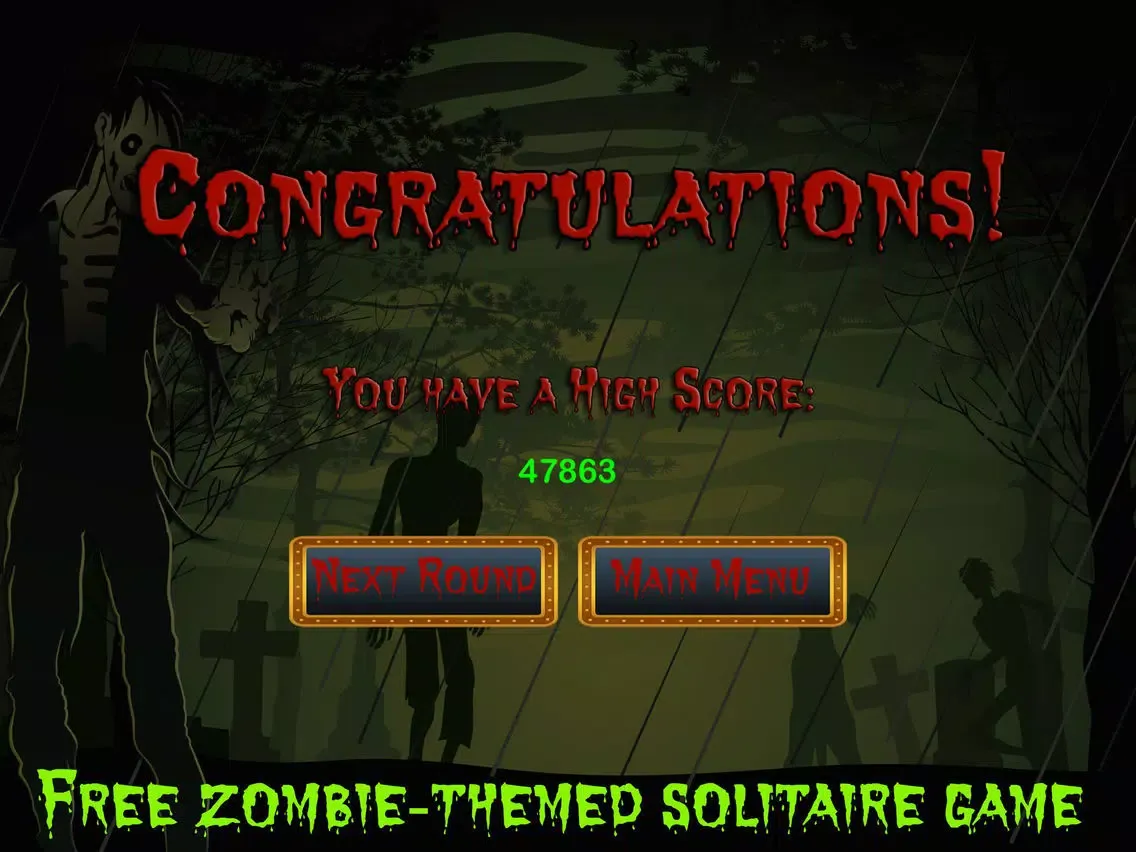 ภาพหน้าจอของ Zombie Solitaire Free iPad 
