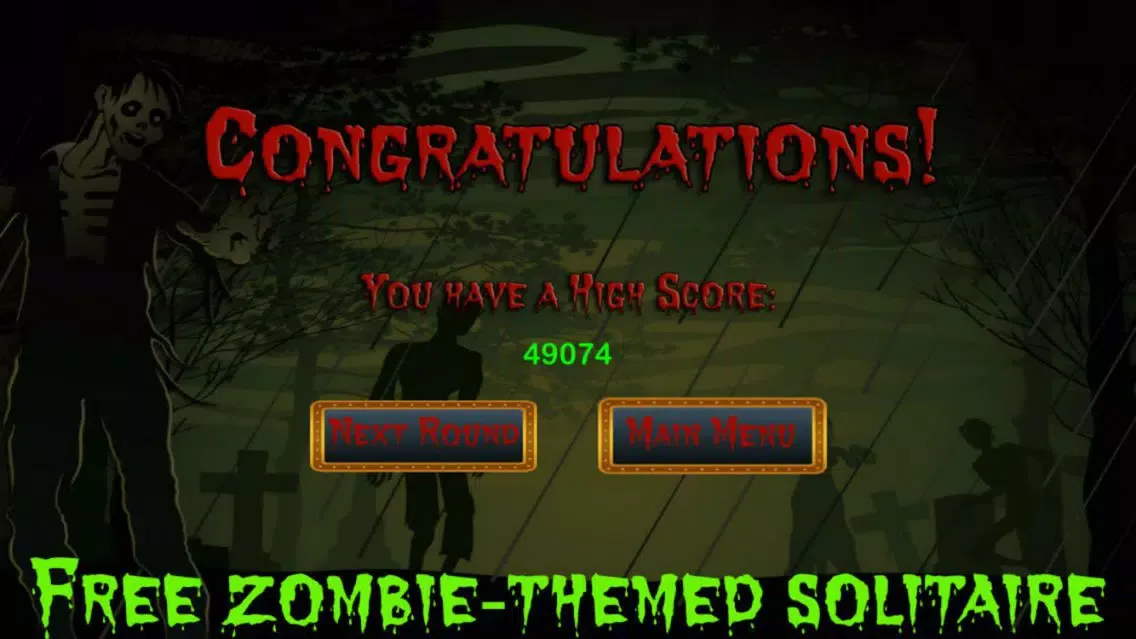 ภาพหน้าจอของ Zombie Solitaire Free