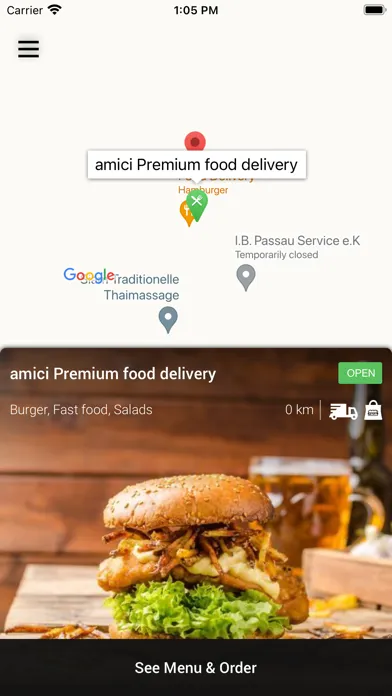 Captures d'écran de Amici Premium food Passau
