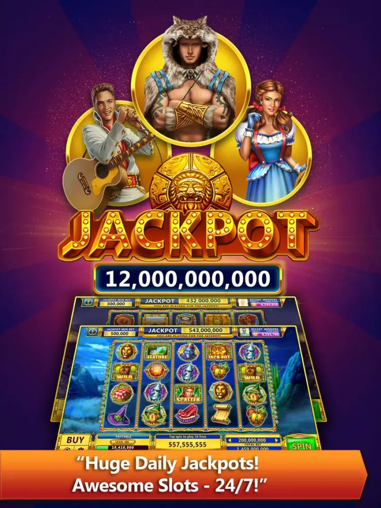 Ảnh chụp màn hình của Hot Slot Fortune:Jackpot Craze iPad 