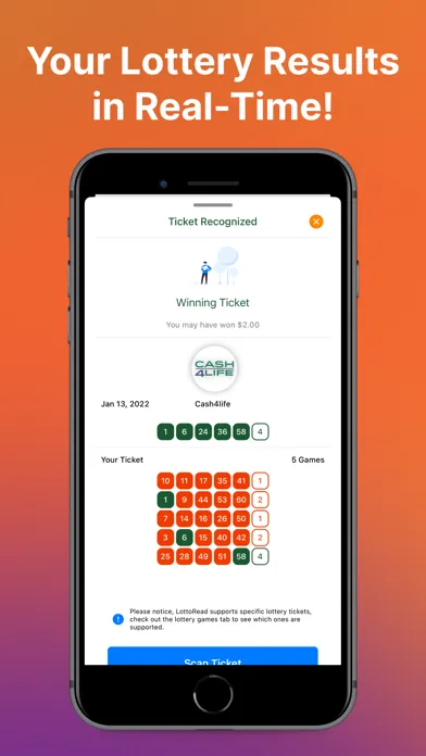 LottoRead: Lottery Scanner स्क्रीनशॉट