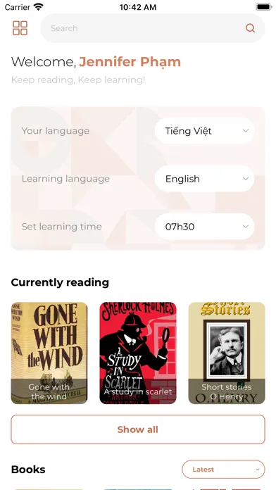 Capturas de tela do Amigo Reading and Learning