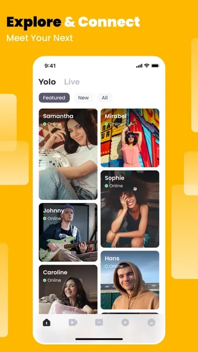 Capturas de tela do Yolo: Video Chat, Live Stream