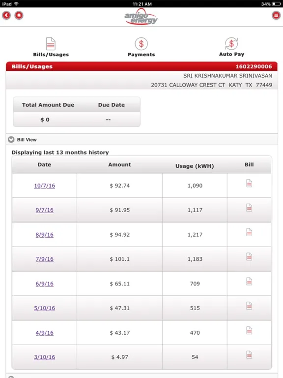 Скриншоты My Amigo Energy iPad 