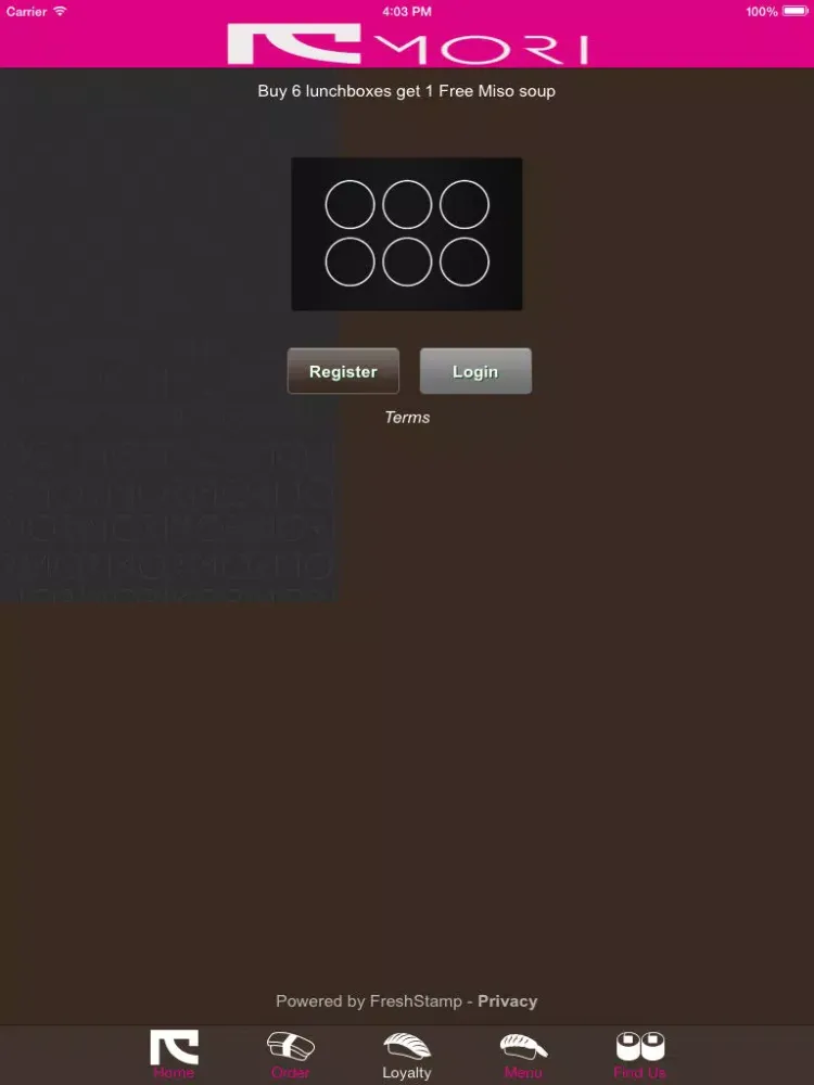 Ảnh chụp màn hình của Mori iPad 
