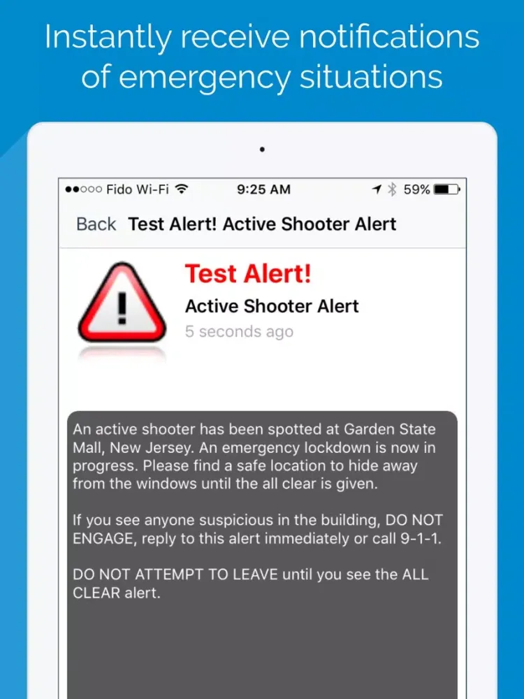 Amika Alert iPad 應用截圖