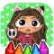 Glitter Cut Dolls Doodle Book