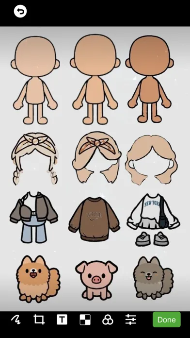 Toca Outfit Ideas 4K سکرین شاٹس
