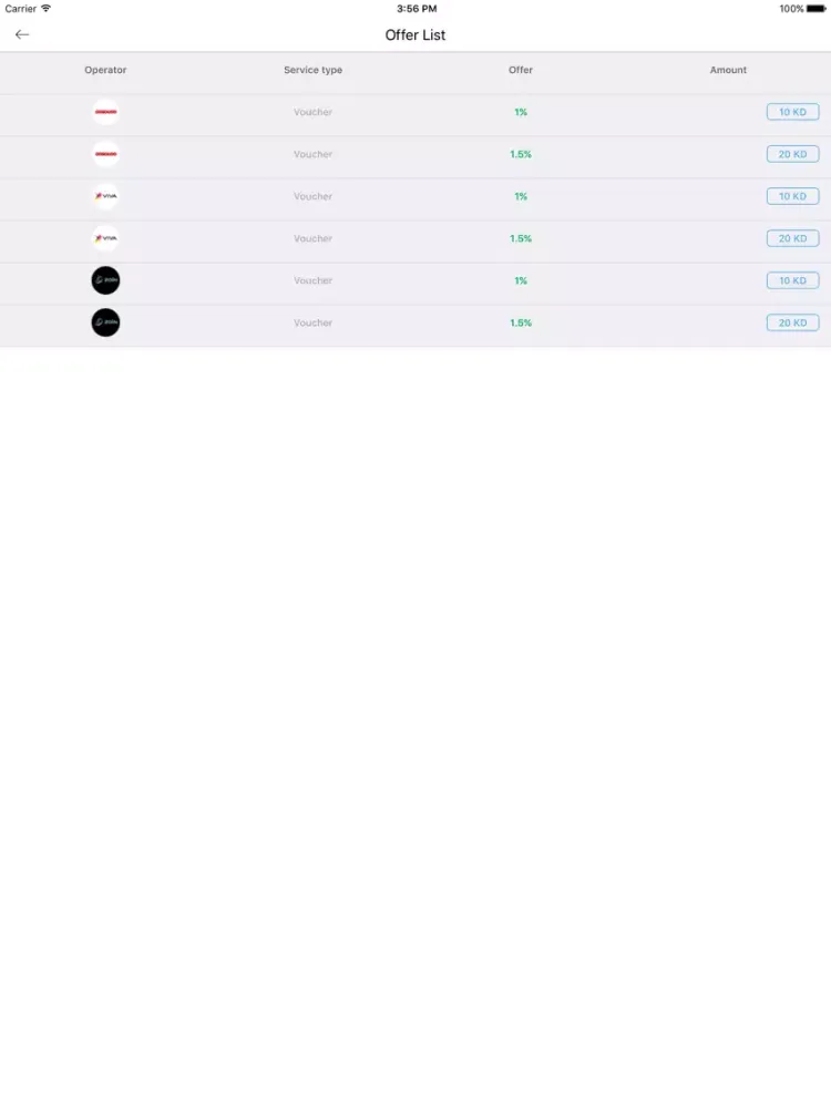 Ảnh chụp màn hình của 2Easy2Pay iPad 