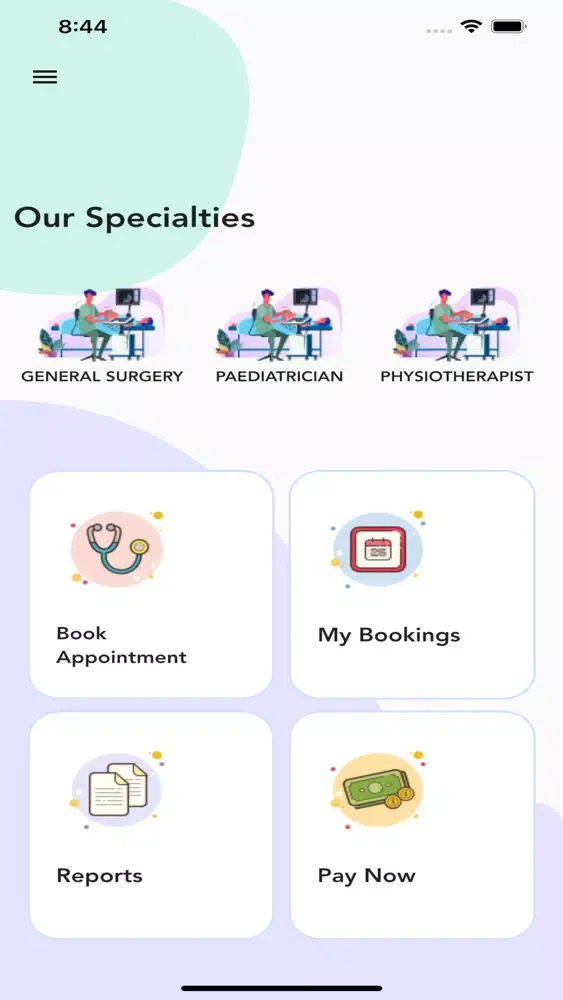 Amina Hospital App 스크린샷