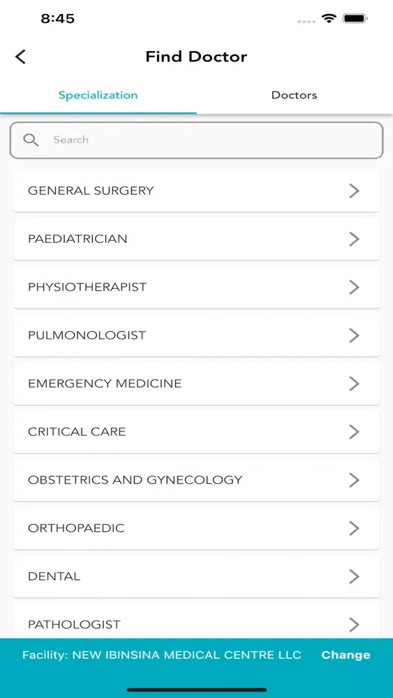 Amina Hospital App 스크린샷