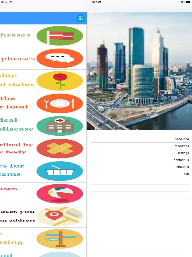 Tangkapan skrin English Travel(انگلیسی مسافرت) iPad 