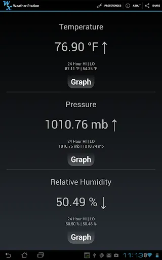 Weather Station Screenshots