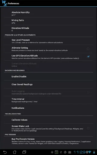 Weather Station Screenshots