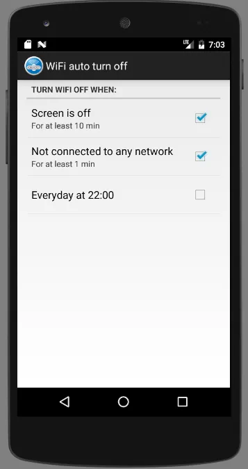 WiFi Auto-OnOff Screenshots