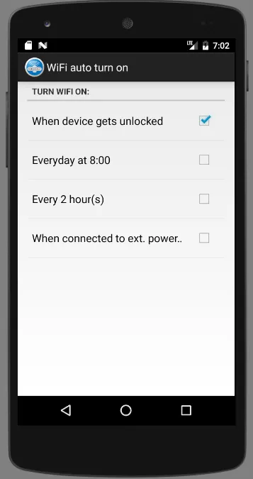 WiFi Auto-OnOff Screenshots