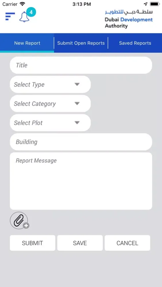 Capturas de tela do DDA HSE App