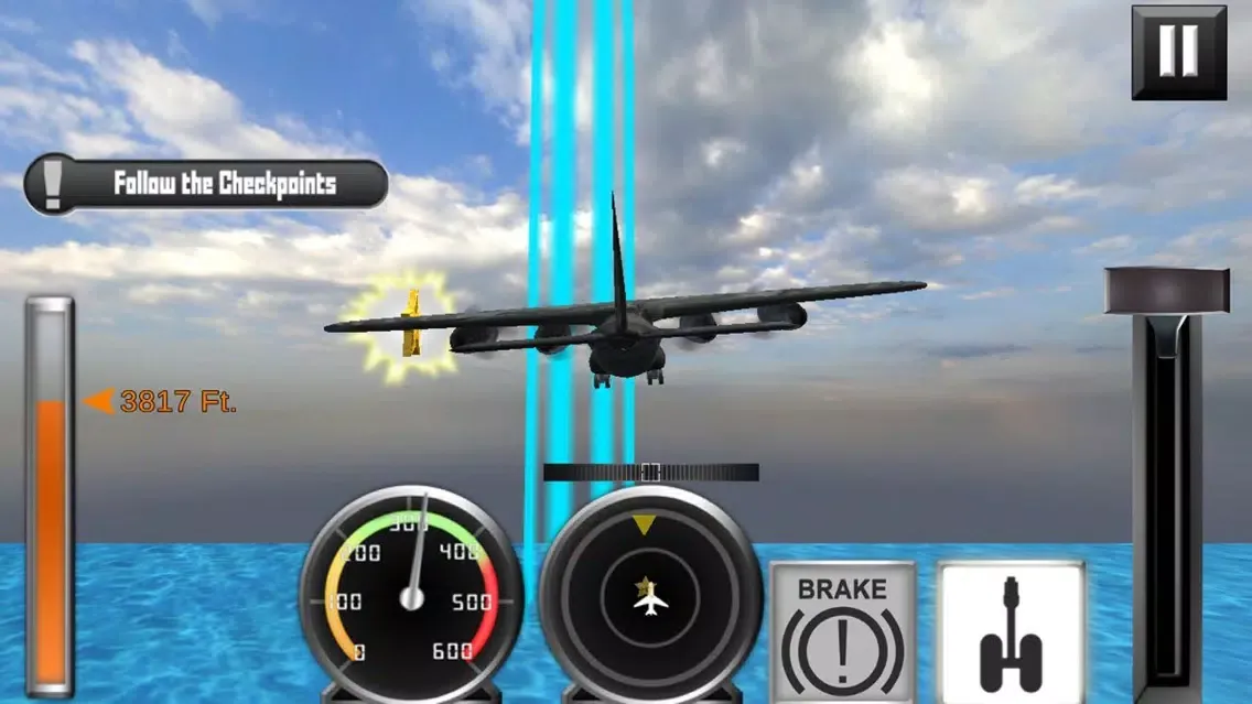 ภาพหน้าจอของ Airplane Pilot Flight Sim