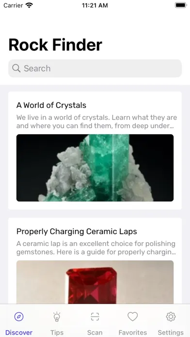 Zrzuty ekranu Rock Finder - Stone ID