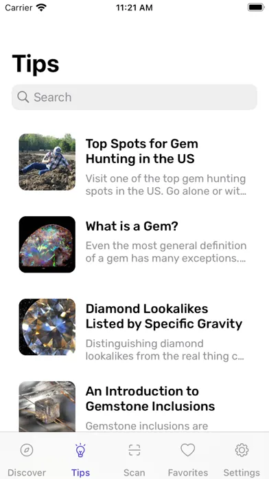 Zrzuty ekranu Rock Finder - Stone ID