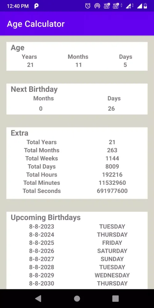 صور Age Calculator