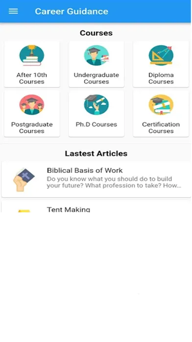 Capturas de tela do Career Guidance by UESI
