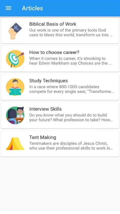 Capturas de tela do Career Guidance by UESI