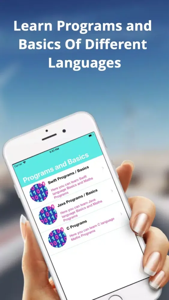 Tangkapan layar Learn Programs with Basics