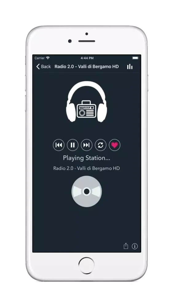 Tangkapan skrin Genre Radio