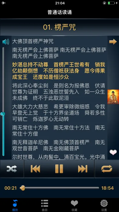 佛音 - 净化心灵的旅程 聆听佛陀的教诲 佛学经典著作诵读修行必备免费版应用截图