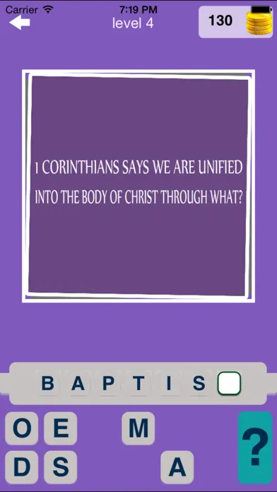 Zrzuty ekranu Bible Trivia Quiz : Christian Holy Bible Quiz Game