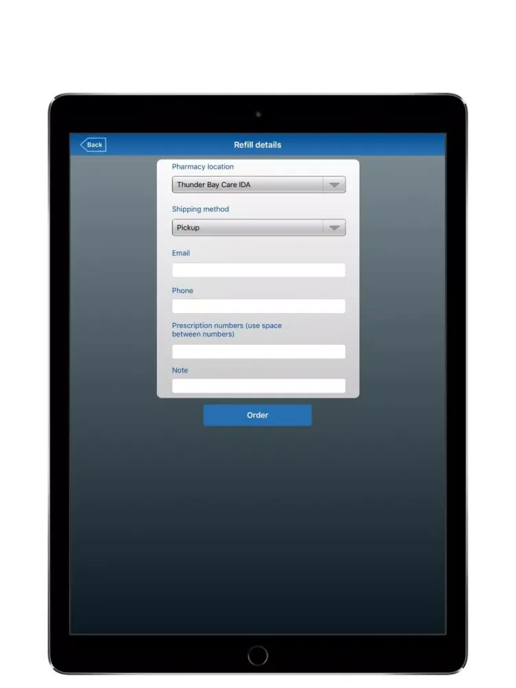 Pharmacy - Thunder Bay Care IDA iPad  Screenshots