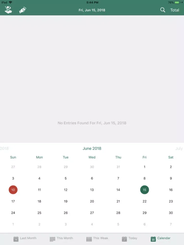 صور Debit Credit Tracker iPad 
