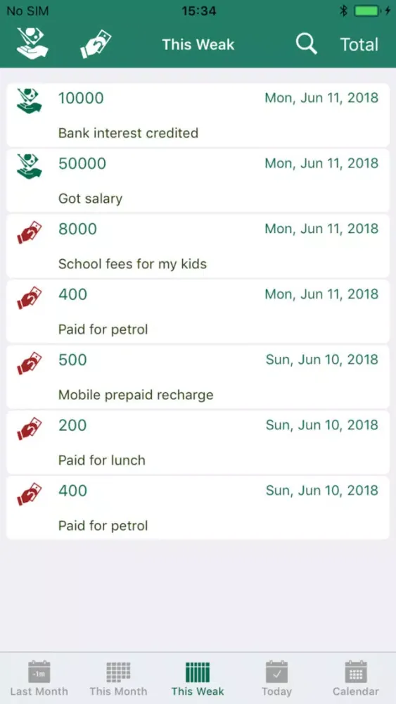 صور Debit Credit Tracker