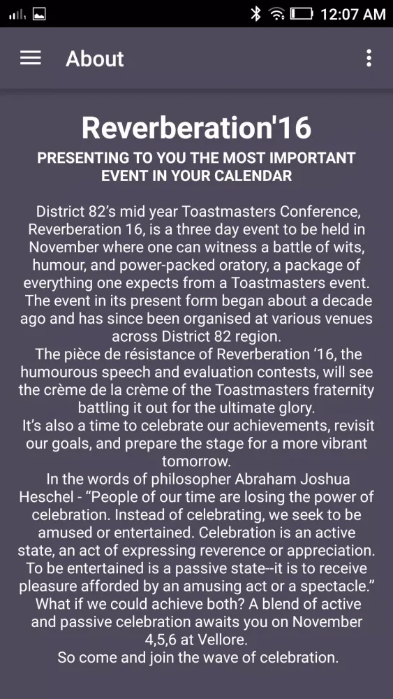 Reverbs'16 Screenshots