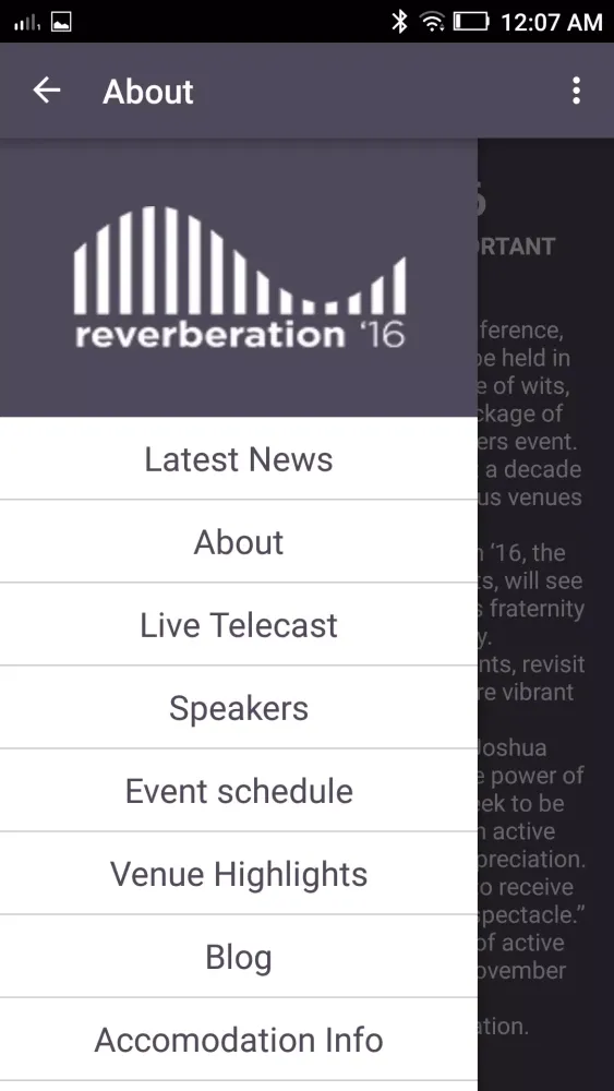 Reverbs'16 Screenshots