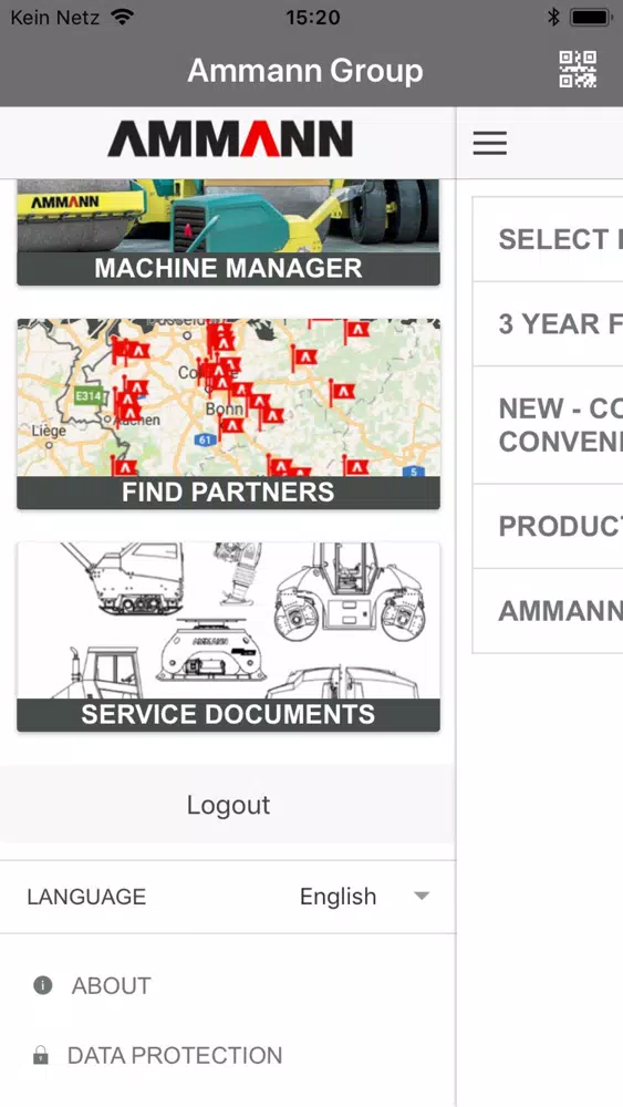 Ammann Service سکرین شاٹس