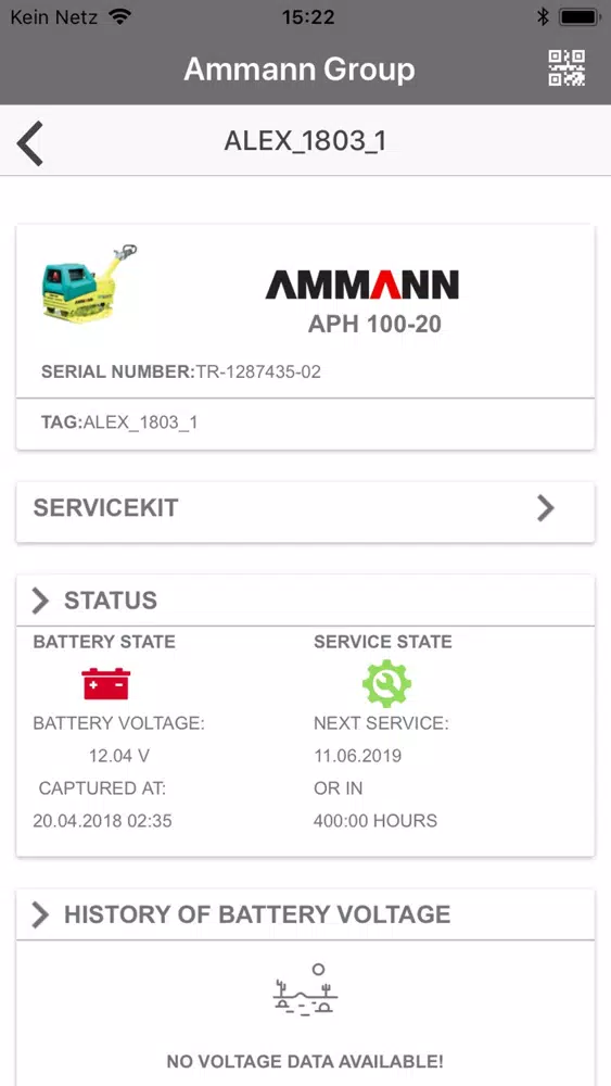 Ammann Service سکرین شاٹس