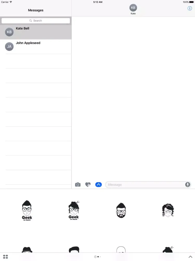 Zrzuty ekranu GeekTeam Sticker Pack iPad 