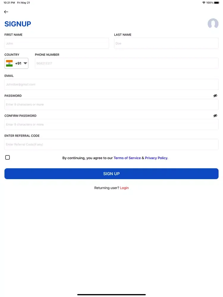 Ammy App User iPad  スクリーンショット