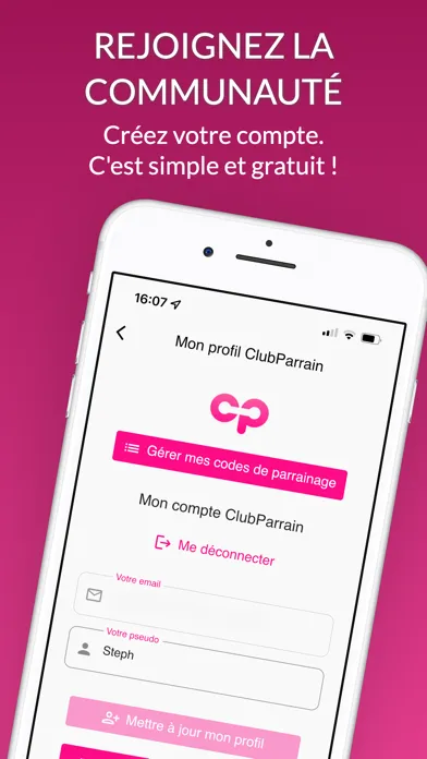 ClubParrain应用截图