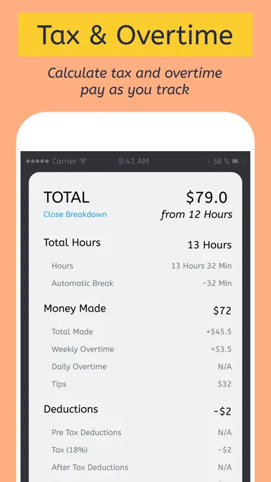 Hours X: Clock In Work Time应用截图