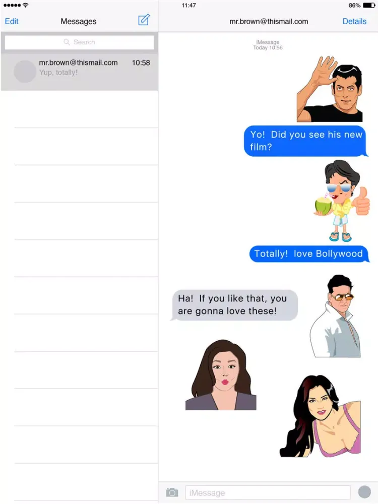 Bollywood Emoji iPad  Ekran Görüntüleri