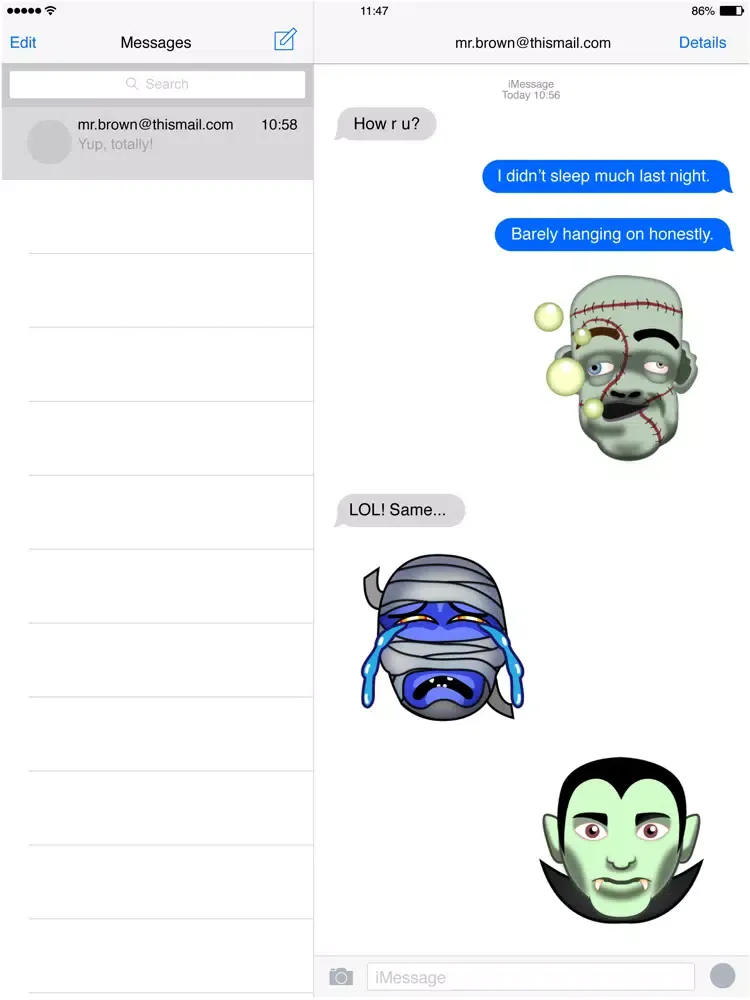 Zrzuty ekranu Classic MonsterMoji iPad 