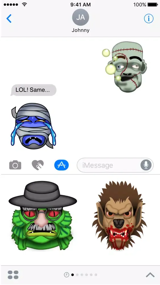 Zrzuty ekranu Classic MonsterMoji