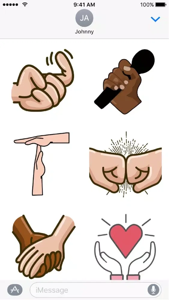 Hand Gestures Emoji स्क्रीनशॉट