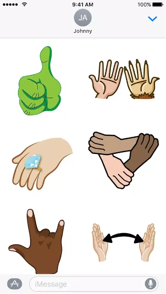Hand Gestures Emoji स्क्रीनशॉट