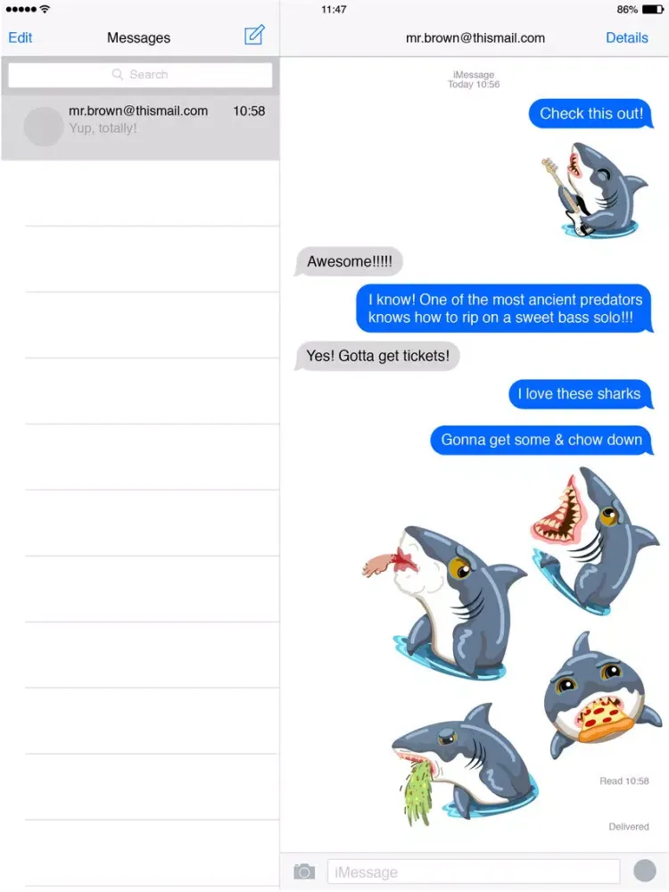 Mr. Shark Emoji iPad  স্ক্রিনশট
