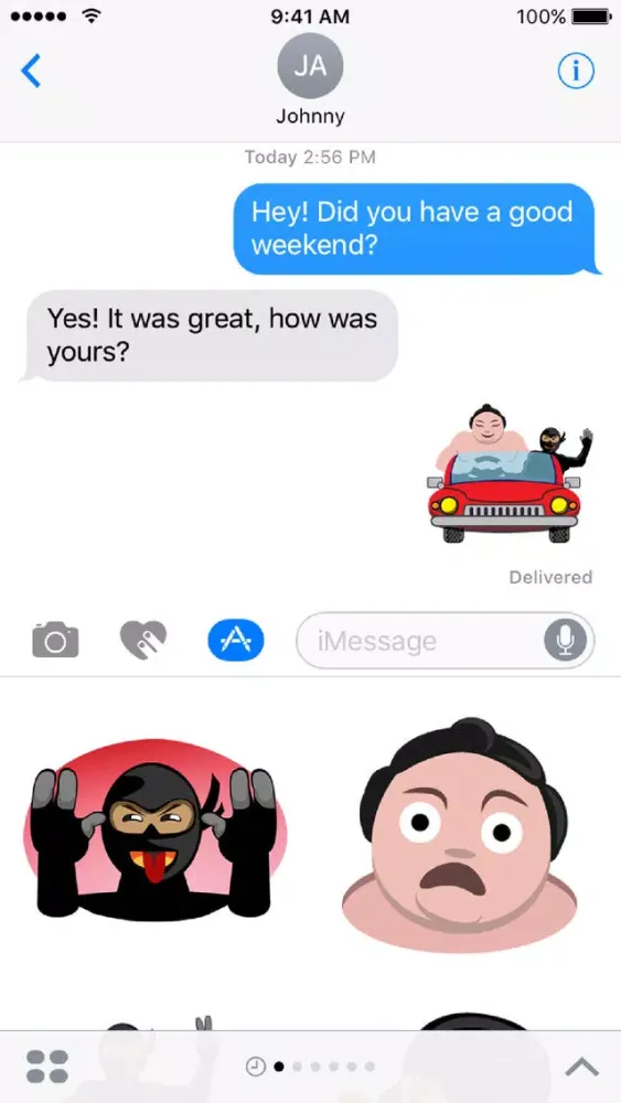 Capturas de tela do Sumo & Ninja Emoji