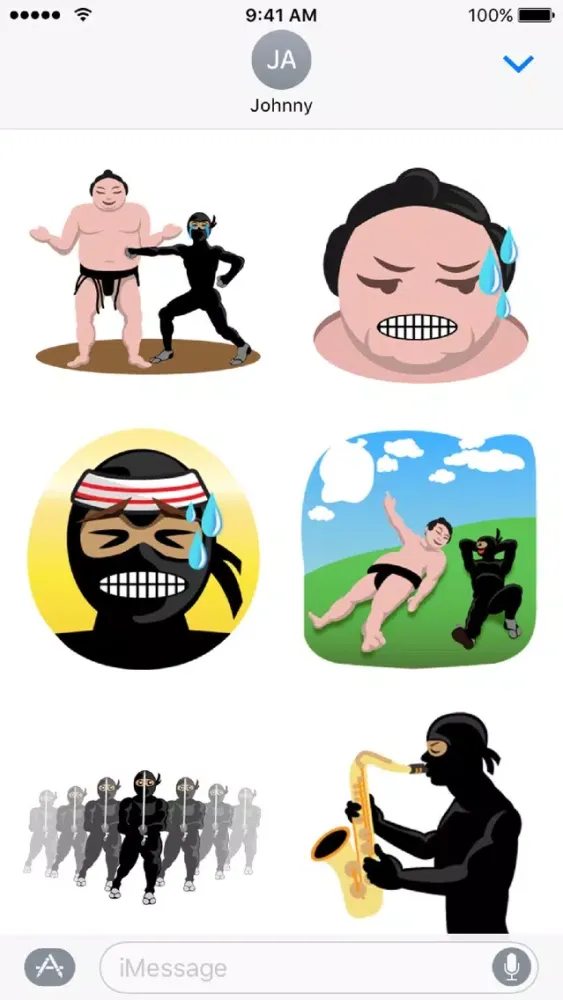 Capturas de tela do Sumo & Ninja Emoji